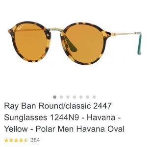round fleck ray bans